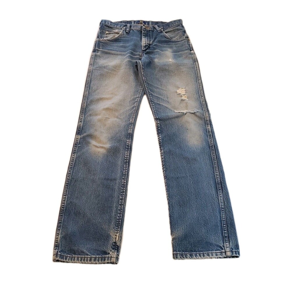Vtg Wrangler 47MWZ Jeans Mens 30x32.5" Blue Regular Fit Cowboy Cut Denim